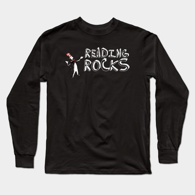 Reading Rocks - Read Across America Long Sleeve T-Shirt by BTXstore